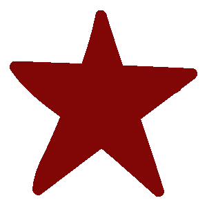 Handdrawn illustration of a five-pointed star.